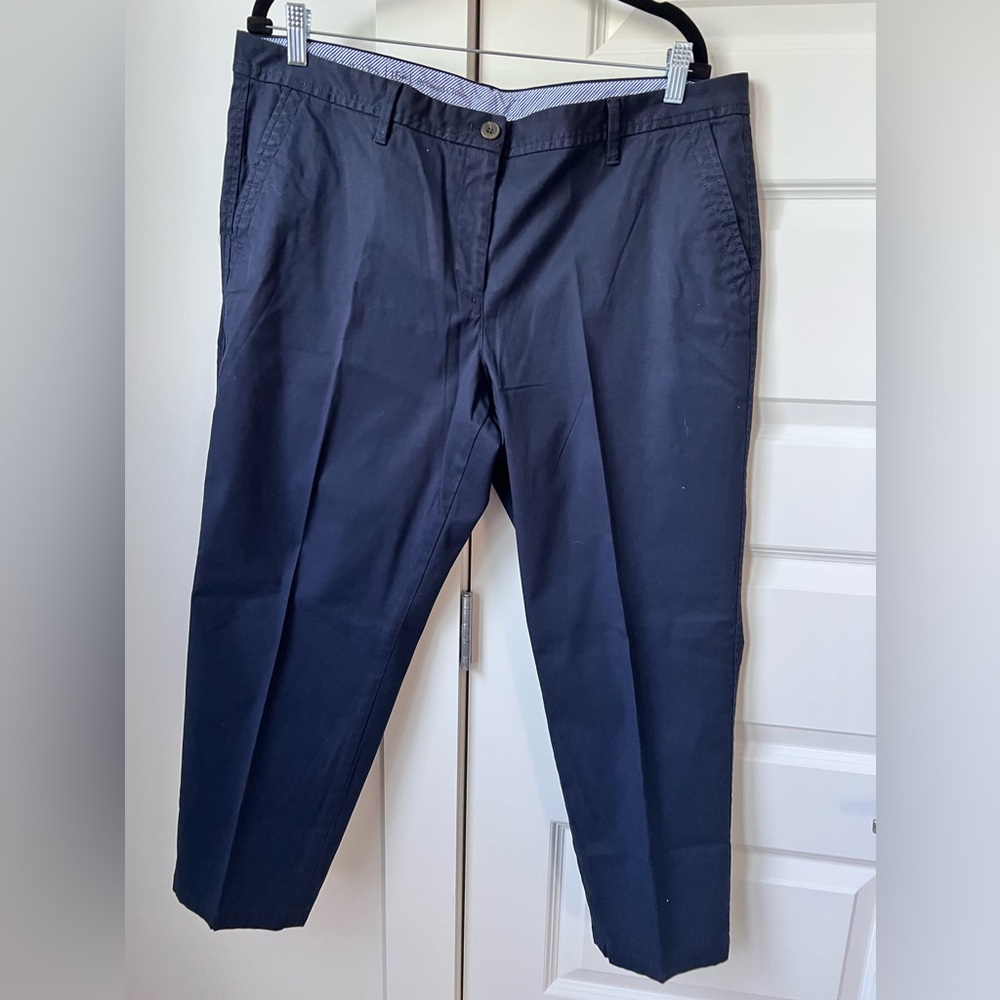 Talbots Navy Relaxed Chino Pants 16P Petite